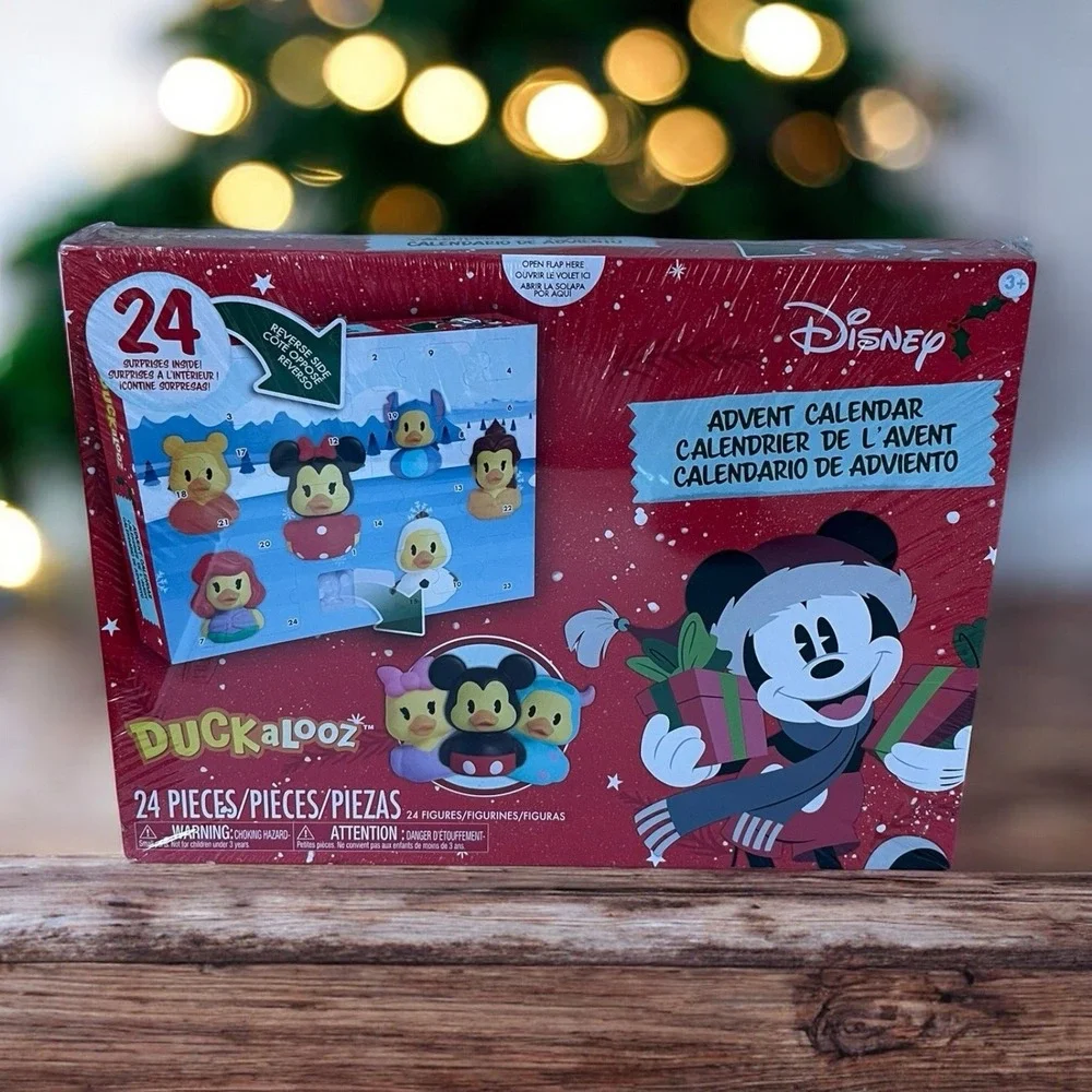 Disney Duckalooz Christmas Advent Calendar 24 Rubber Duck Figures Toy New 2025